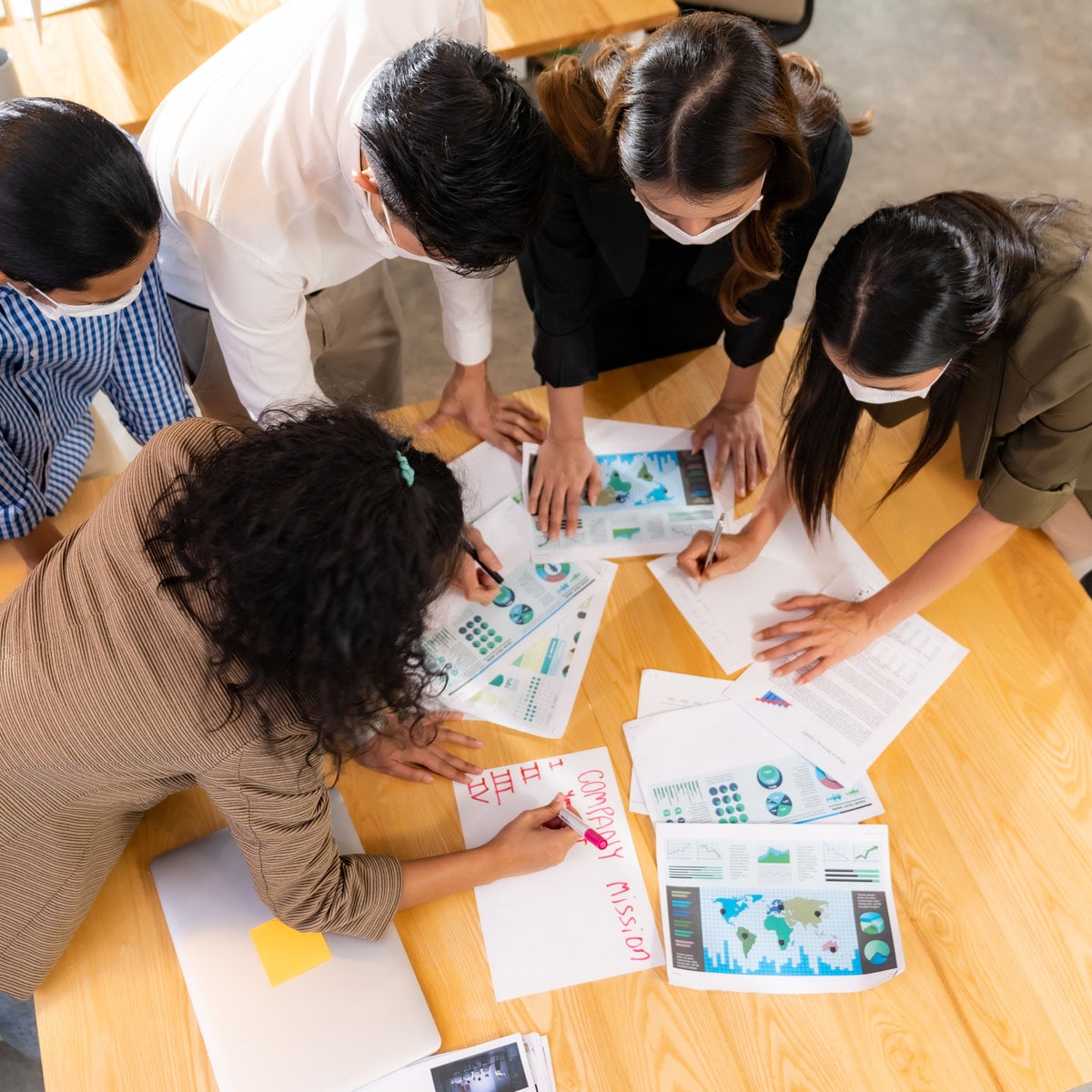 Team meeting planning session